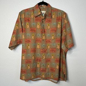 Reyn Spooner Regency Cotton Lawn Paradise Aloha Hawaiian Shirt in Size Small